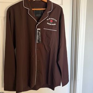 Reason Brown Casual Button Down Shirt